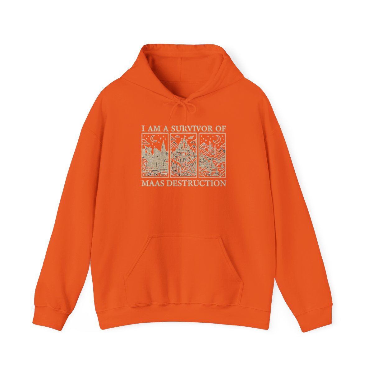 SJM Books Shirts + Hoodies: ACOTAR Gift for Romantasy Readers, Maas Destruction Tshirt, TOG C.C. Velaris Comfort Colors Hoodie + Hoodie | Sarah J. Maas / ACOTAR - alternate angle 3, merchandise
