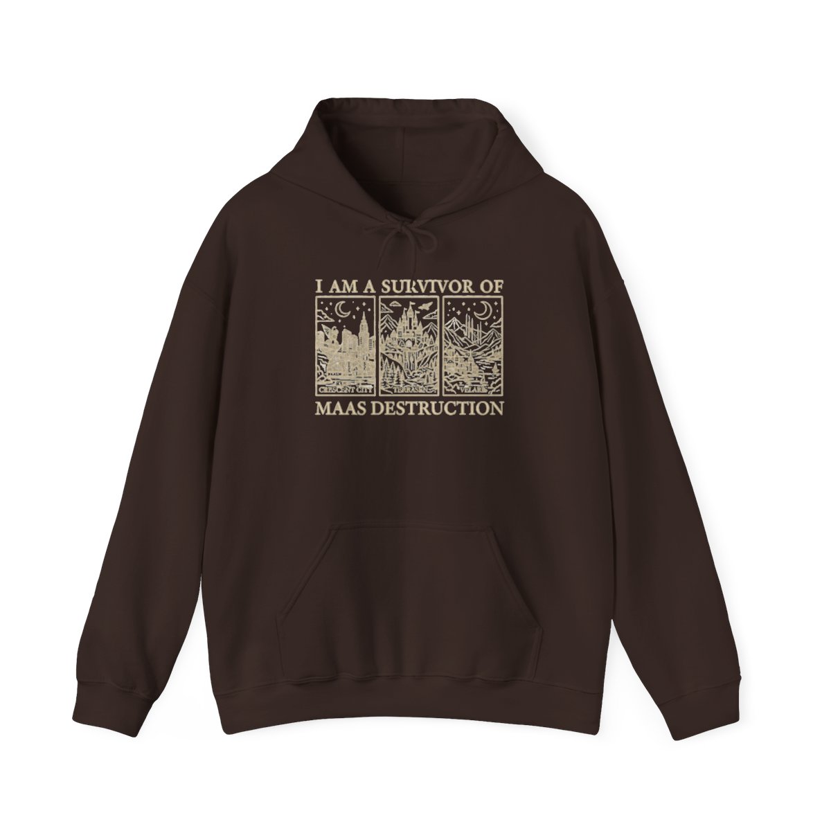SJM Books Shirts + Hoodies: ACOTAR Gift for Romantasy Readers, Maas Destruction Tshirt, TOG C.C. Velaris Comfort Colors Hoodie + Hoodie | Sarah J. Maas / ACOTAR - alternate angle 5, merchandise