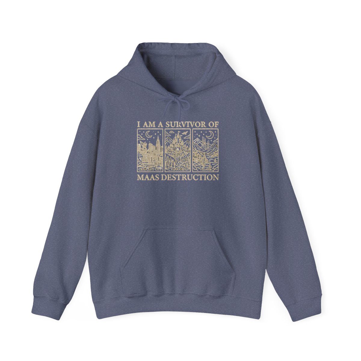 SJM Books Shirts + Hoodies: ACOTAR Gift for Romantasy Readers, Maas Destruction Tshirt, TOG C.C. Velaris Comfort Colors Hoodie + Hoodie | Sarah J. Maas / ACOTAR - Official Hoodies merchandise