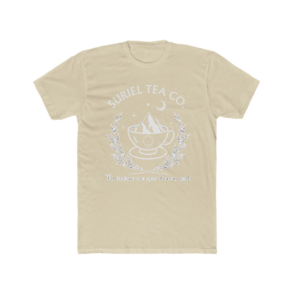 Suriel Tea Co T Shirt, SJM Licensed Bookish Shirt, Acotar Tee, Bookish Shirt, A Court Of Thorns And Roses® Tee, Velaris Comfort Colors® Gift | Sarah J. Maas / ACOTAR - alternate angle 5, merchandise