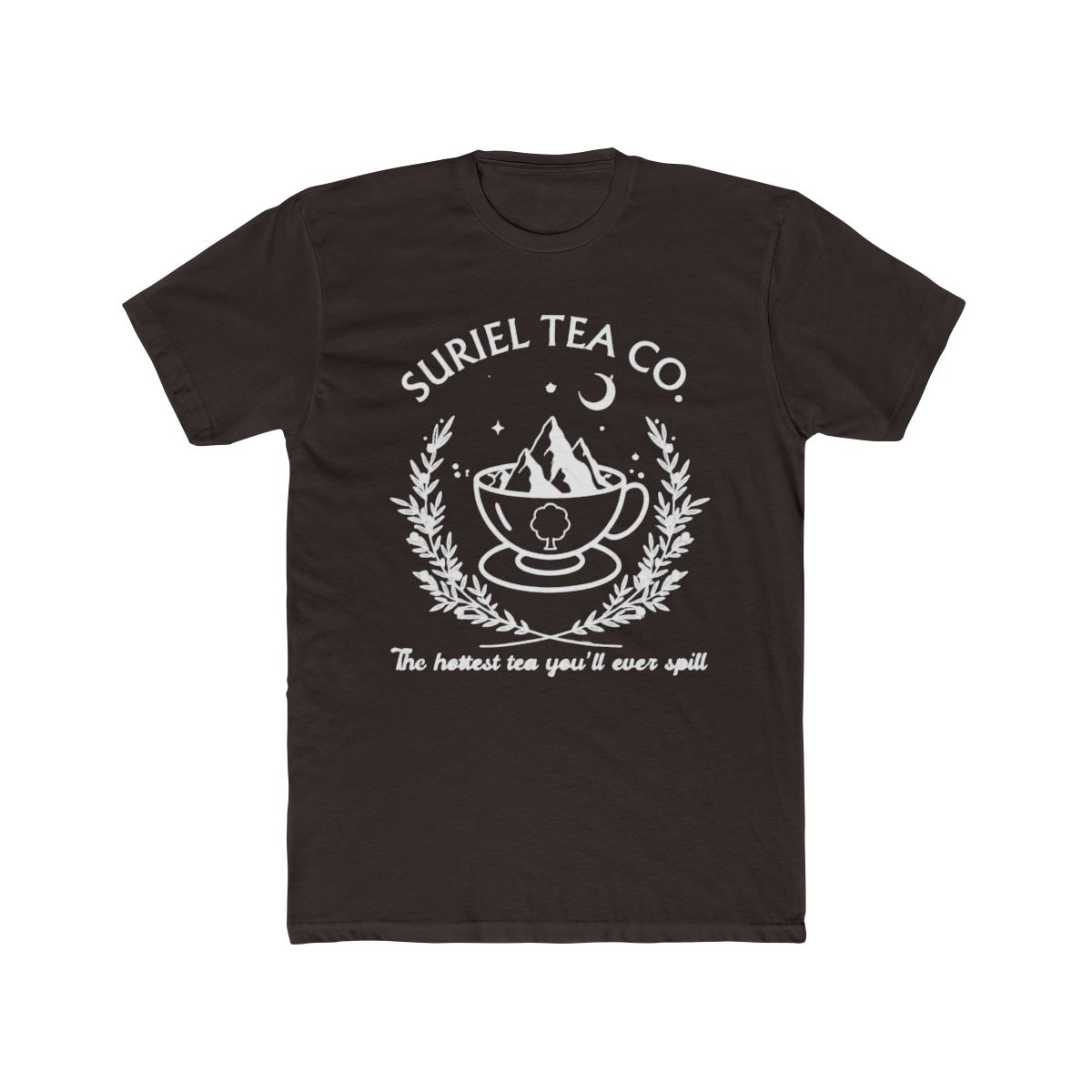 Suriel Tea Co T Shirt, SJM Licensed Bookish Shirt, Acotar Tee, Bookish Shirt, A Court Of Thorns And Roses® Tee, Velaris Comfort Colors® Gift | Sarah J. Maas / ACOTAR - alternate angle 3, merchandise