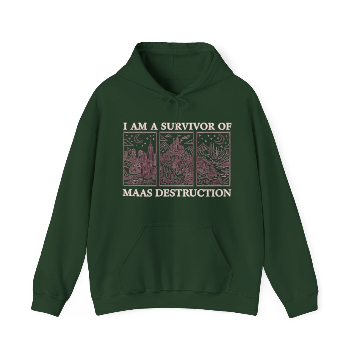 CANADA SJM Books Hoodie: ACOTAR Hoodies for Romantasy Readers, Maas Destruction Hooded Sweater, Cozy Reading Hoodie | Sarah J. Maas / ACOTAR