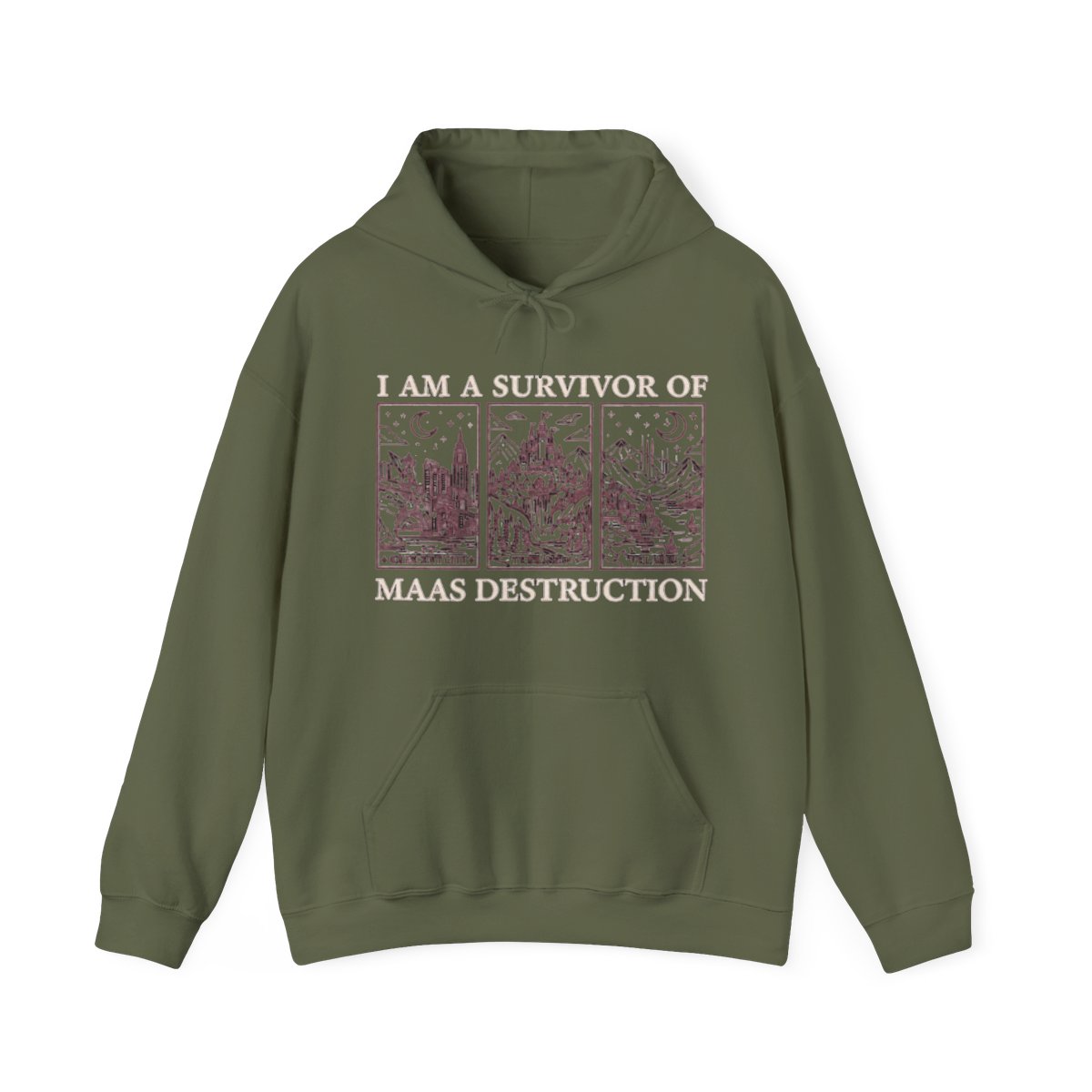 CANADA SJM Books Hoodie: ACOTAR Hoodies for Romantasy Readers, Maas Destruction Hooded Sweater, Cozy Reading Hoodie | Sarah J. Maas / ACOTAR - alternate angle 4, merchandise