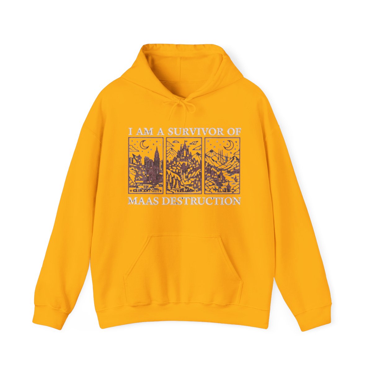 CANADA SJM Books Hoodie: ACOTAR Hoodies for Romantasy Readers, Maas Destruction Hooded Sweater, Cozy Reading Hoodie | Sarah J. Maas / ACOTAR - alternate angle 2, merchandise