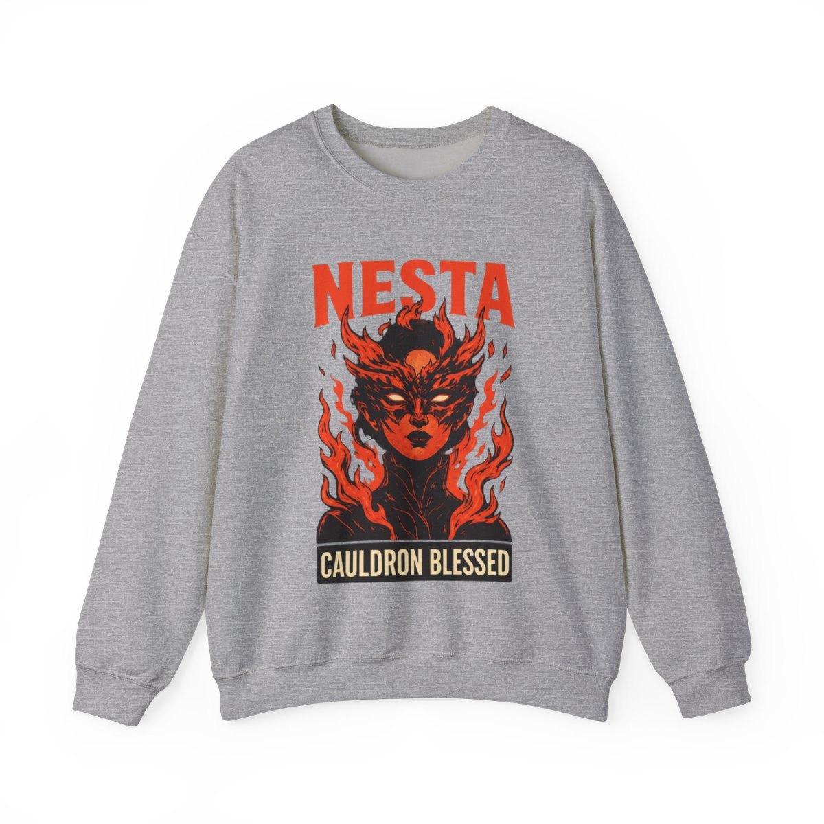 Nesta Archeron Valkyrie - Sarah J Maas Crewneck | Sarah J. Maas / ACOTAR - alternate angle 5, merchandise